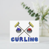Curling-Postkarten Postkarte (Stehend Vorderseite)
