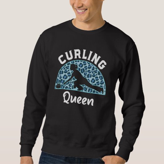 Curling Queen Curler Team Women Curling Sport Sweatshirt (Vorderseite)