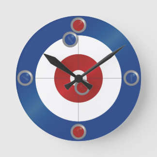 Curling rings wall clock runde wanduhr