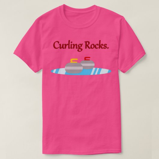 Curling Rocks 3 T-Shirt (Design vorne)