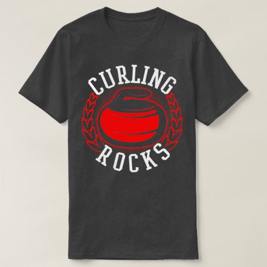 Curling Rocks 8 T-Shirt (Design vorne)