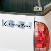 Curling Rocks Blue Autoaufkleber (On Truck)