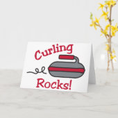 Curling Rocks Karte (Gelbe Blume)