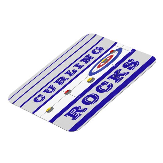 Curling Rocks Magnet (Linke Seite)