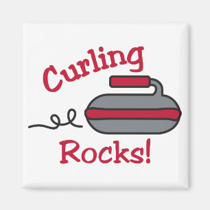 Curling Rocks Magnet