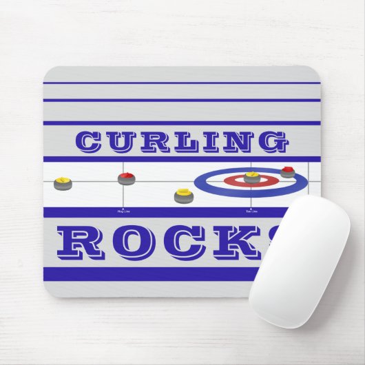 Curling Rocks Mousepad (Mit Mouse)