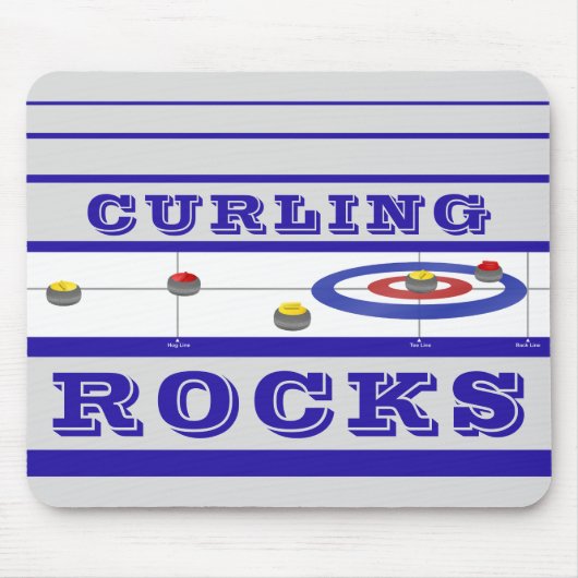 Curling Rocks Mousepad (Vorne)