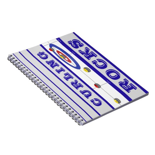 Curling Rocks Notizblock (Rechte Seite)
