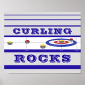 Curling Rocks Poster (Vorne)