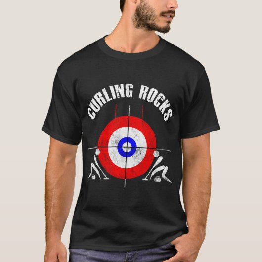 Curling Rocks T-Shirt (Vorderseite)