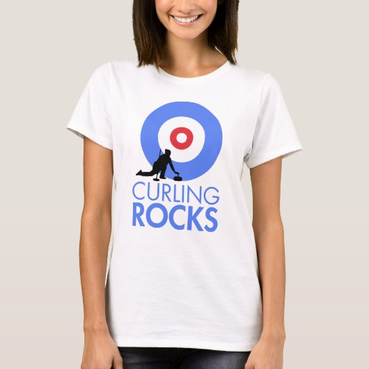 Curling Rocks T-Shirt (Vorderseite)