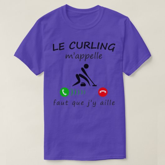 CURLING ruft mich um ein Geschenk T-Shirt (Design vorne)