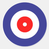 Curling Runder Aufkleber (Vorderseite)