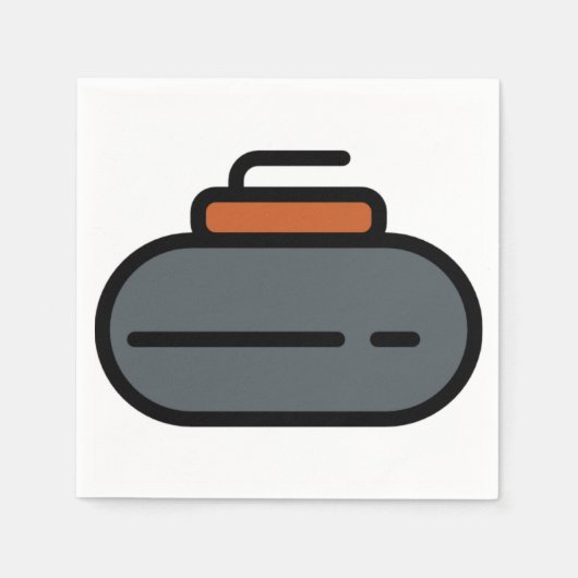 Curling Serviette (Vorderseite)