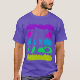 Curling Shadow with Retro Colors T-Shirt