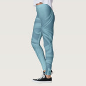 Curling Shadows Over Blue Artwork Leggings (Links)