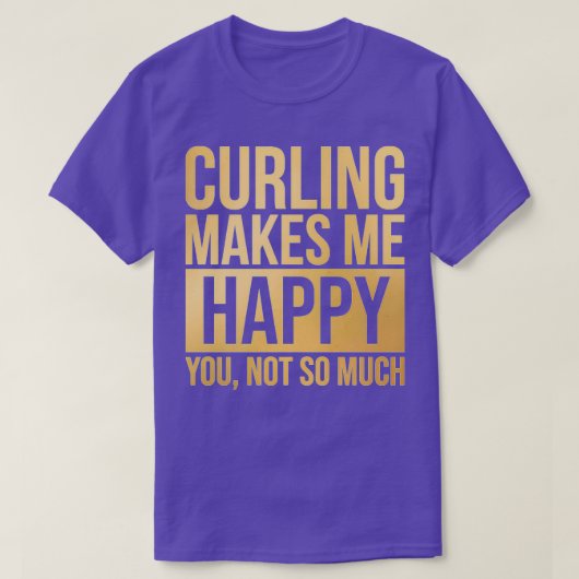 Curling-Spieler 1 T-Shirt (Design vorne)