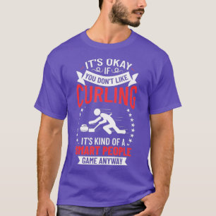Curling Sport Game Curler Spieler Stones Broom Cur T-Shirt