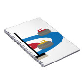 Curling Sport Notizblock (Rechte Seite)