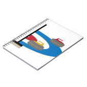 Curling Sport Notizblock (Linke Seite)