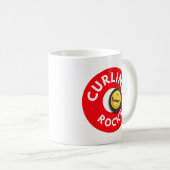 Curling-Steine Kaffeetasse (VorderseiteRechts)