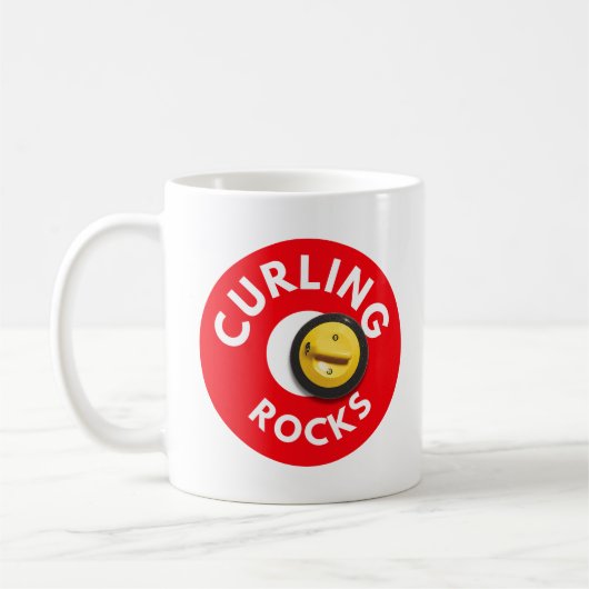Curling-Steine Kaffeetasse (Links)
