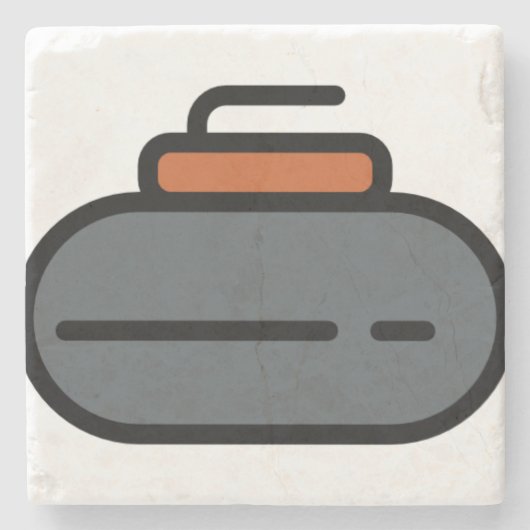 Curling Steinuntersetzer (Vorderseite)