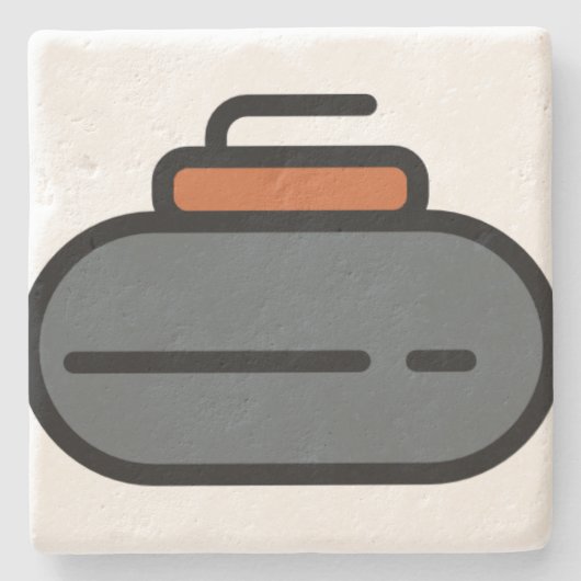 Curling Steinuntersetzer (Vorderseite)