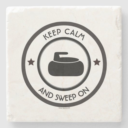 Curling Steinuntersetzer (Vorderseite)