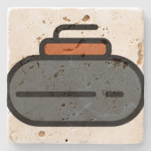 Curling Steinuntersetzer (Vorderseite)