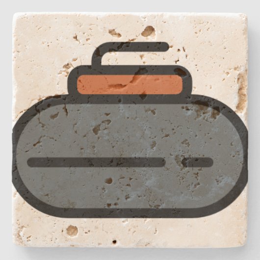 Curling Steinuntersetzer (Vorderseite)