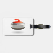 Curling Stone Luggage Tags Gepäckanhänger (Rückseite horizontal)