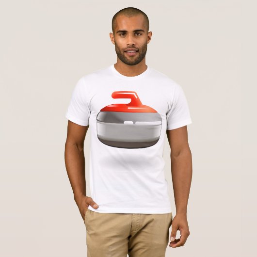 Curling Stone Mens T - Shirt (Vorne ganz)