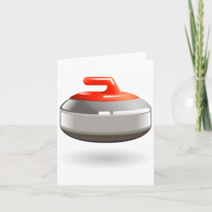 Curling Stone-Mitteilungskarten Karte