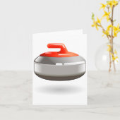 Curling Stone-Mitteilungskarten Karte (Gelbe Blume)