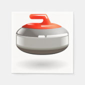 Curling Stone Paper Napkins Serviette (Vorderseite)