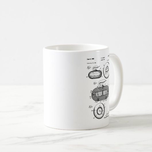 Curling Stone Patent Kaffeetasse (VorderseiteRechts)