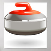 Curling Stone Poster (Vorne)