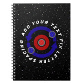 Curling Stone rollt wie die Erdumlaufbahn Notizblock (Vorderseite)