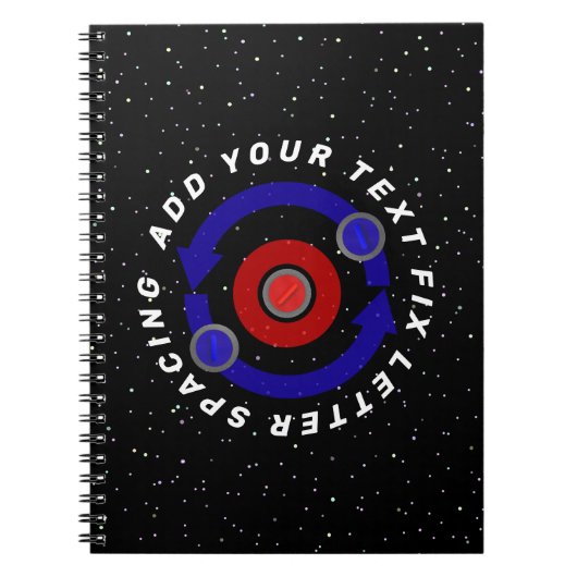 Curling Stone rollt wie die Erdumlaufbahn Notizblock (Vorderseite)