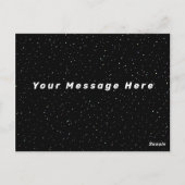 Curling Stone rollt wie die Erdumlaufbahn Postkarte (Rückseite)