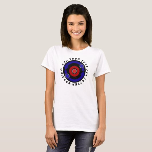 Curling Stone rollt wie die Erdumlaufbahn T-Shirt (Vorne ganz)
