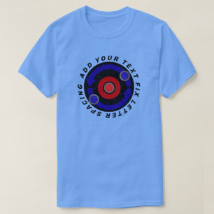 Curling Stone rollt wie die Erdumlaufbahn T-Shirt