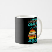 Curling Stone Silhouette Retro Vintage Winterspur Kaffeetasse (VorderseiteRechts)