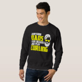 Curling team father's day beard  curling player sweatshirt (Vorne ganz)