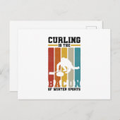 Curling Team Geschenke | Curler Sportwinters Postkarte (Vorne/Hinten)
