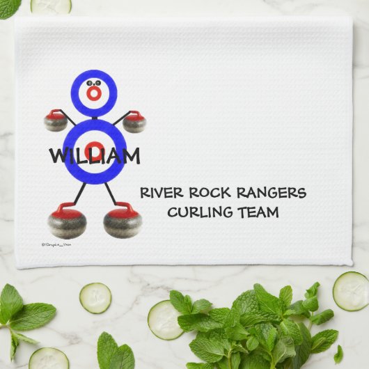 Curling Team Handtuch (Gefaltet)