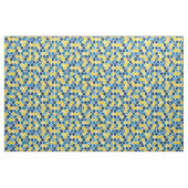 Curling Tile Fabric - Blau/Gelb Stoff (Yard (91,4 cm))