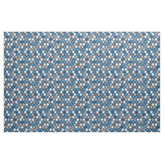 Curling Tile Fabric - Blau/Grau Stoff (Yard (91,4 cm))