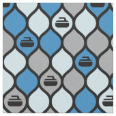 Curling Tile Fabric - Blau/Grau Stoff (Nahaufnahme)